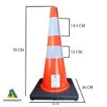 Conos viales PVC 70 cm